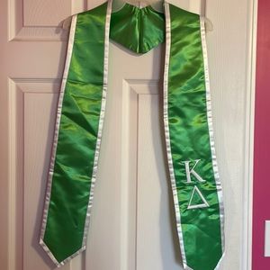 Kelly Green Kappa Delta College Graduation Stole